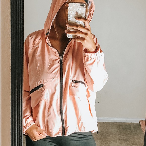 Ci Sono Jackets & Blazers - Pink Nylon Jacket